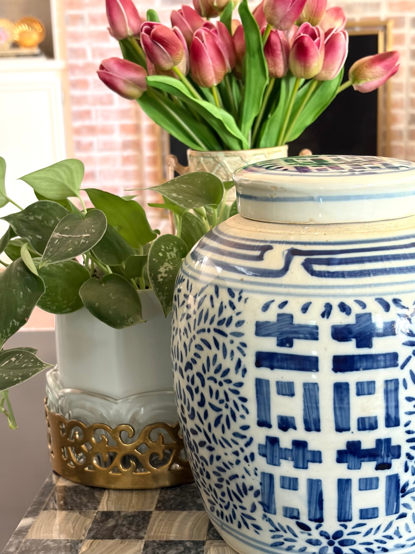 Vintage Double Happiness Jar