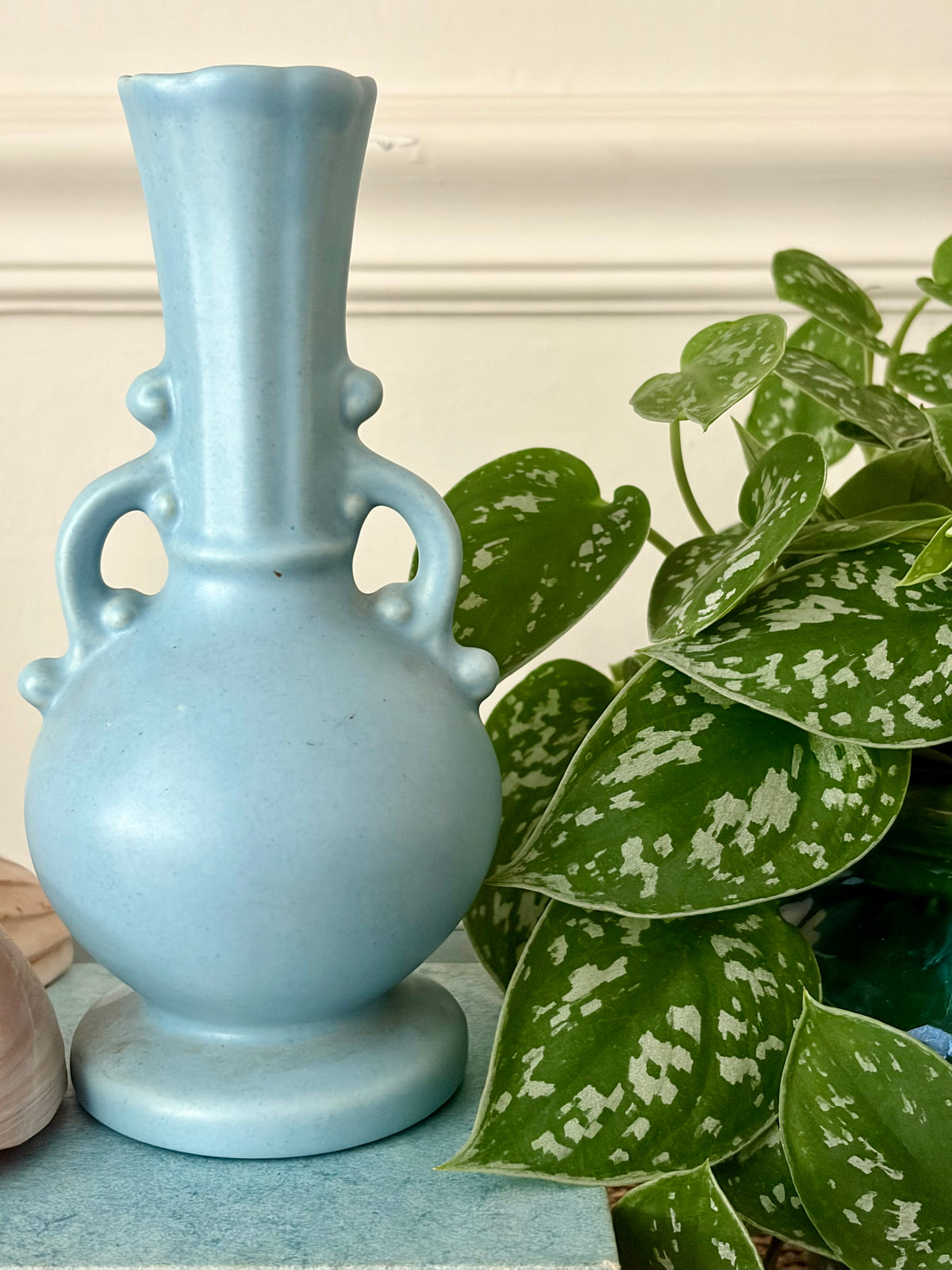 Vintage MCM Blue Vase