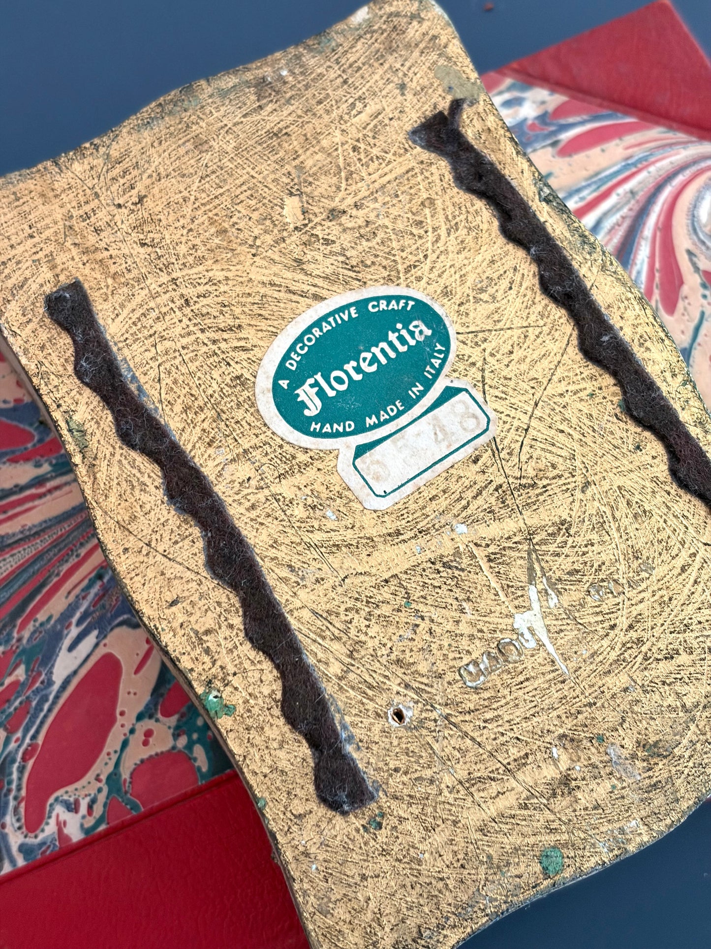 Vintage Florentine Goldfish Box