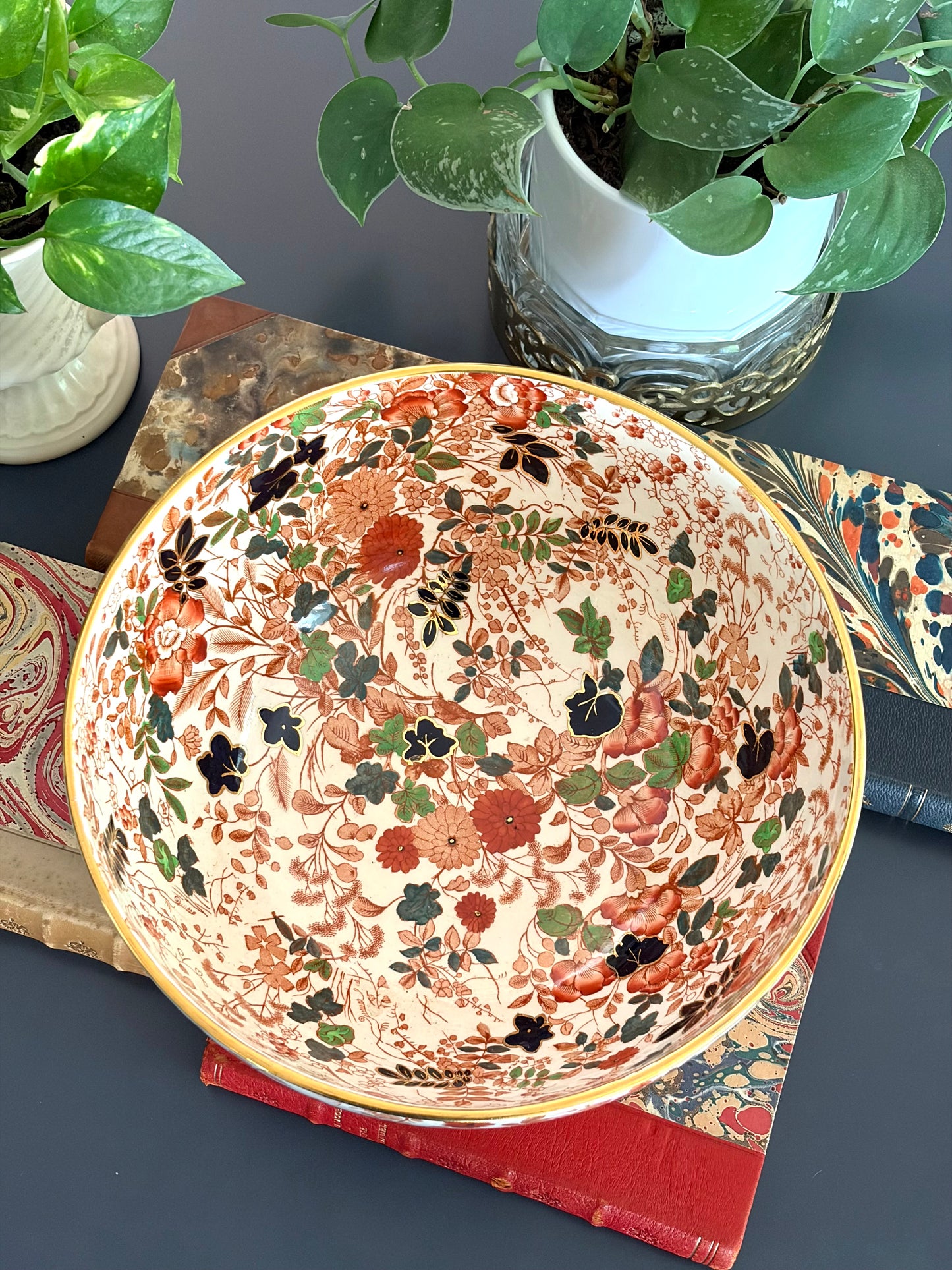 Antique Royal Cauldon Centerpiece Bowl