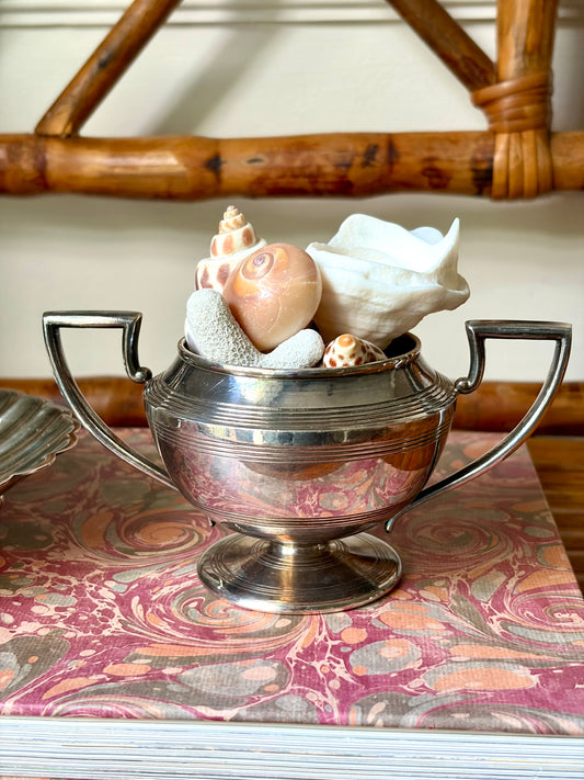 Antique Art Deco Silver Plate Vessel
