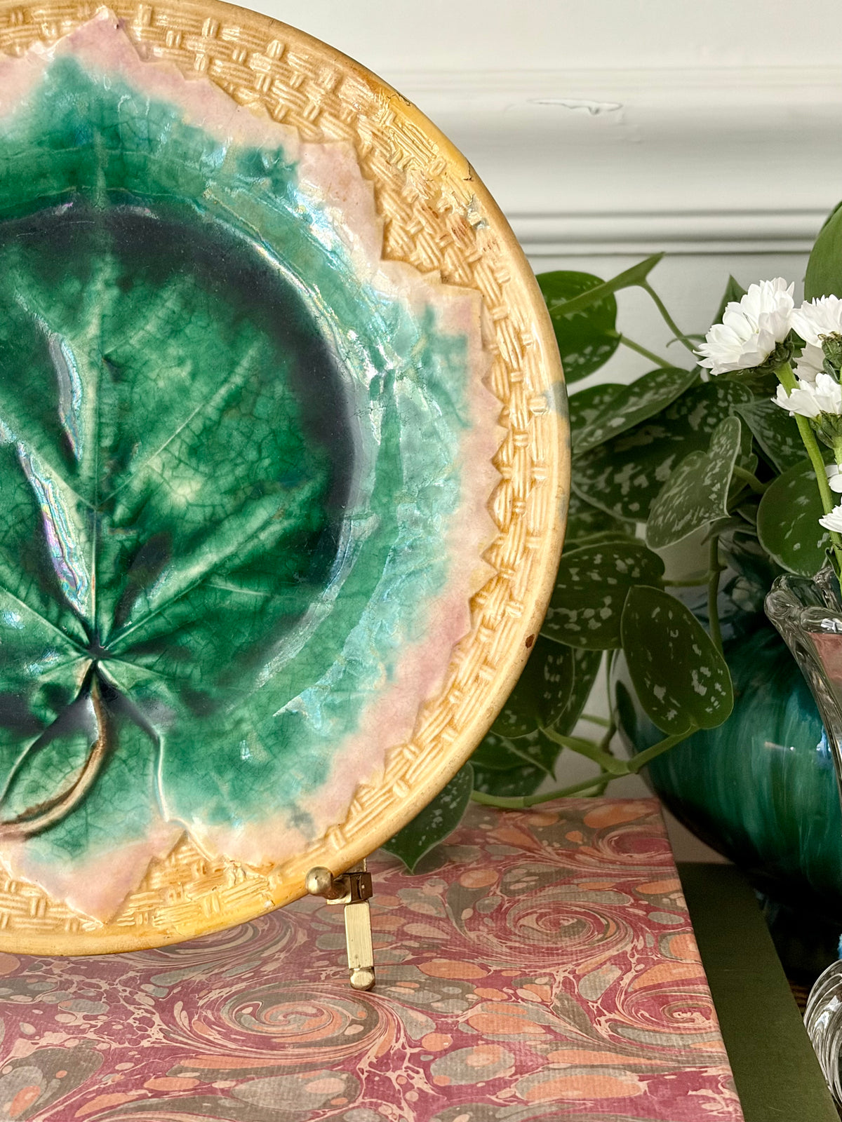 Antique Etruscan Majolica Plate