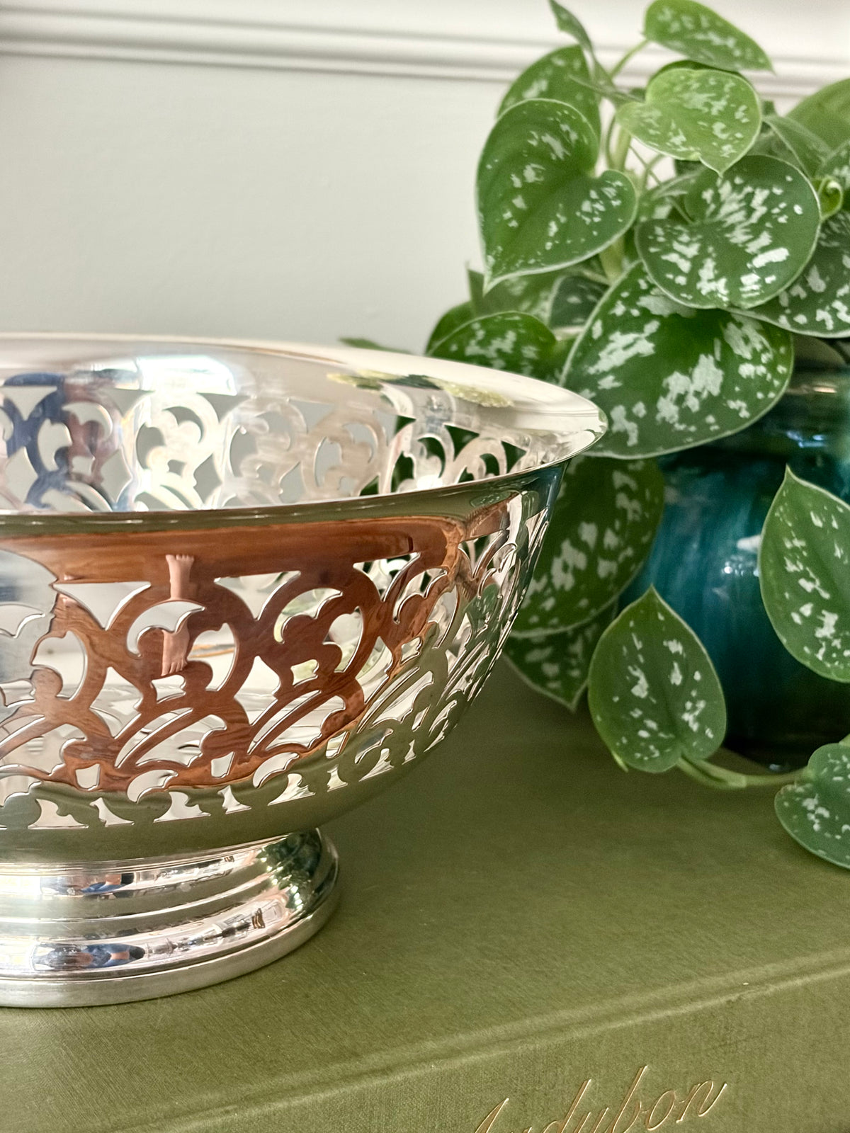 Vintage Openwork Pedestal Bowl