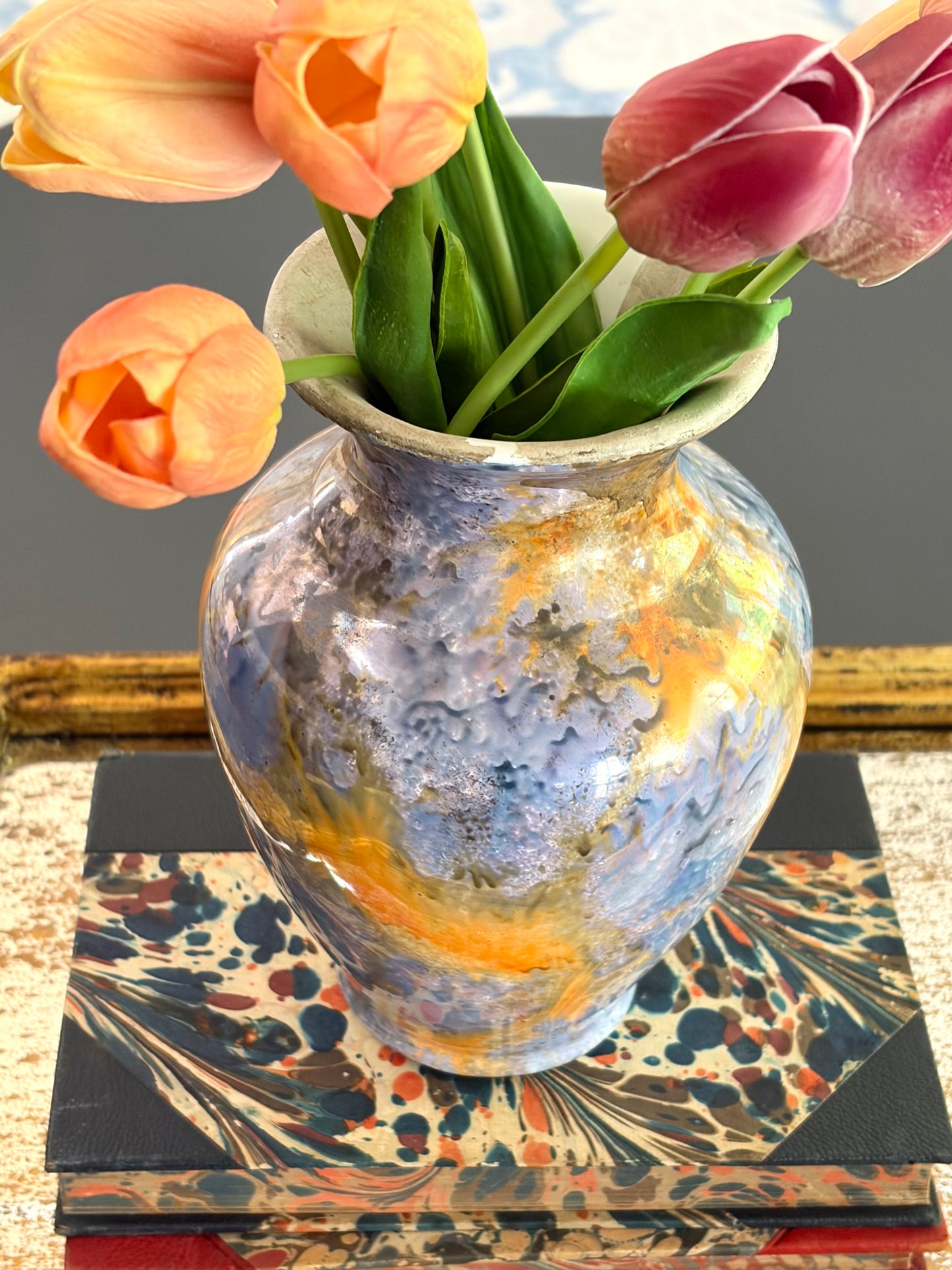 Vintage Hungarian Marbled Vase