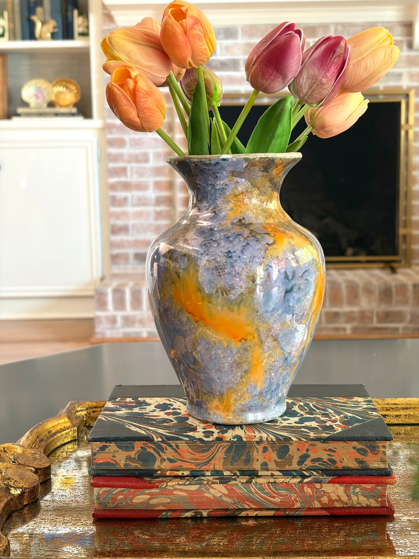 Vintage Hungarian Marbled Vase