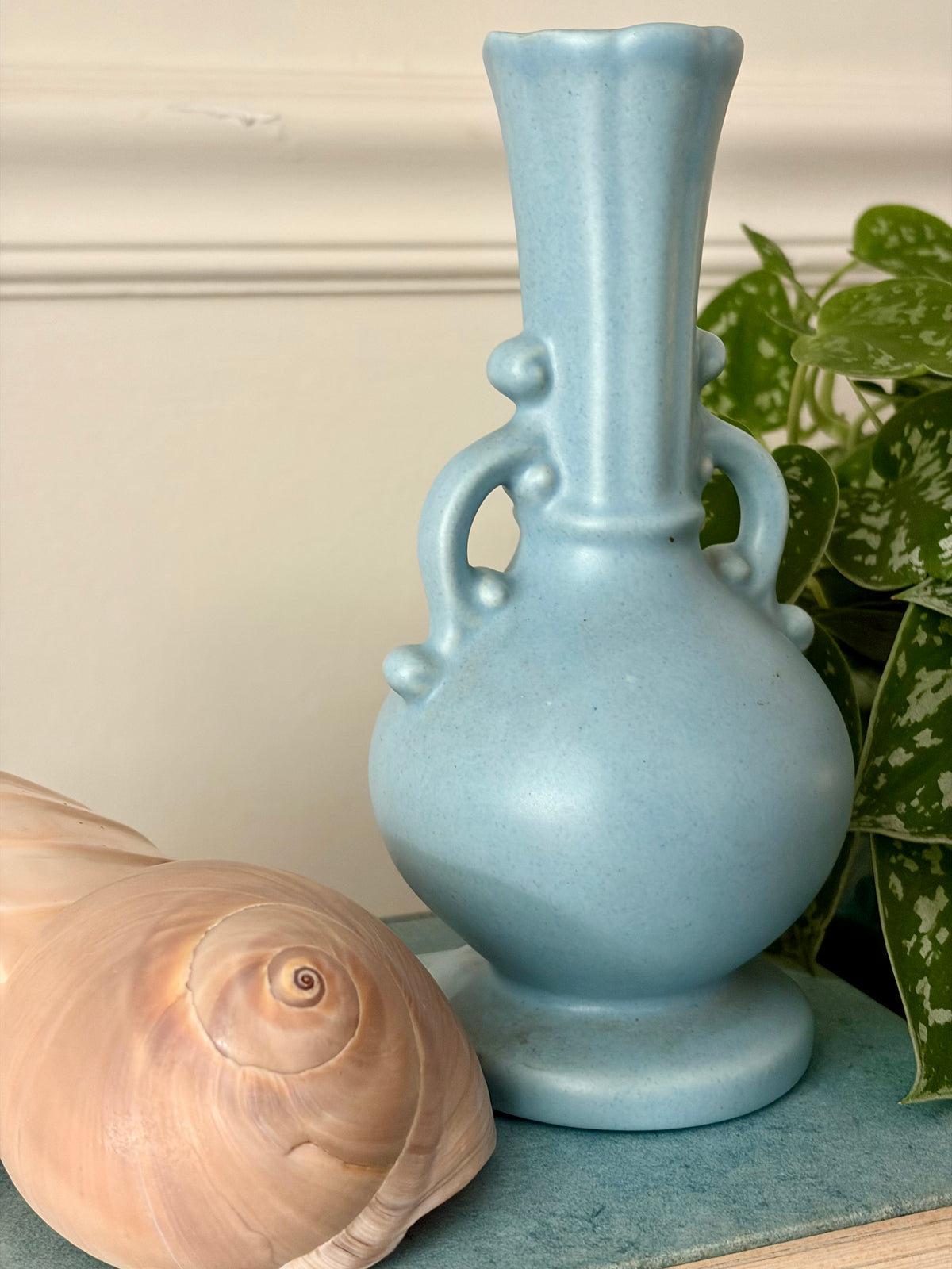 Vintage MCM Blue Vase