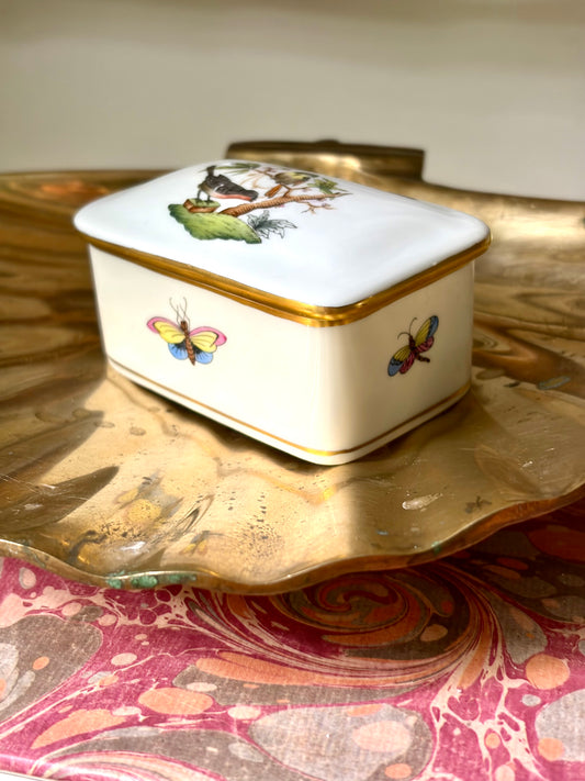 Vintage Herend Rothschild Trinket Box
