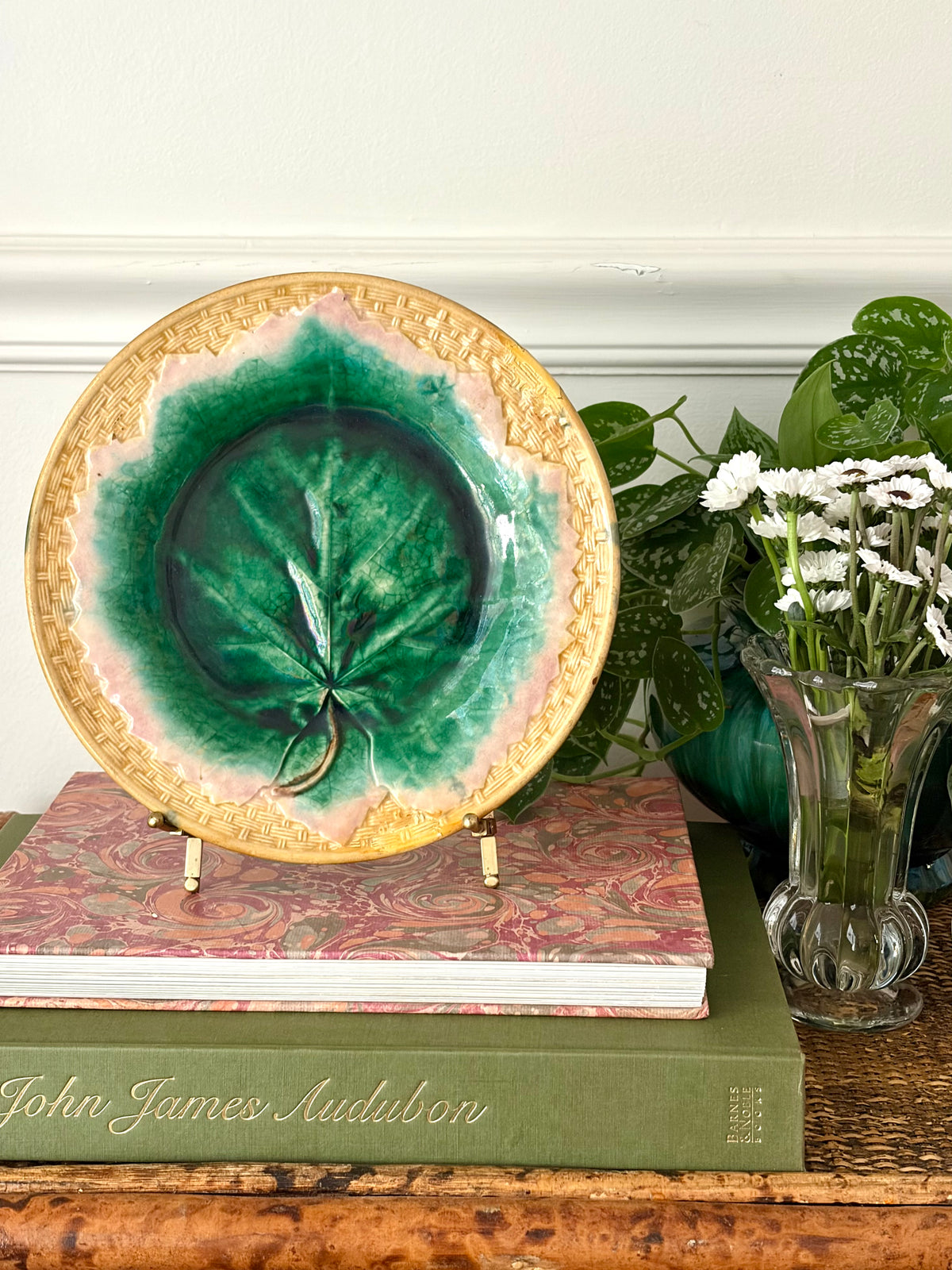 Antique Etruscan Majolica Plate