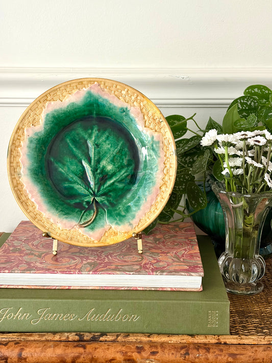 Antique Etruscan Majolica Plate