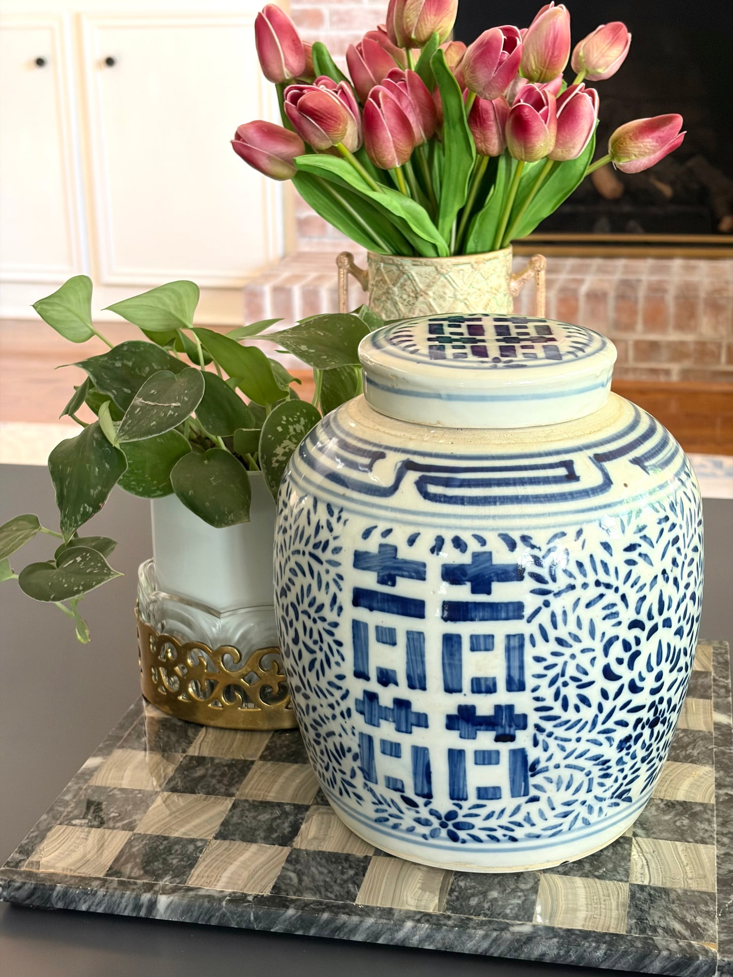 Vintage Double Happiness Jar