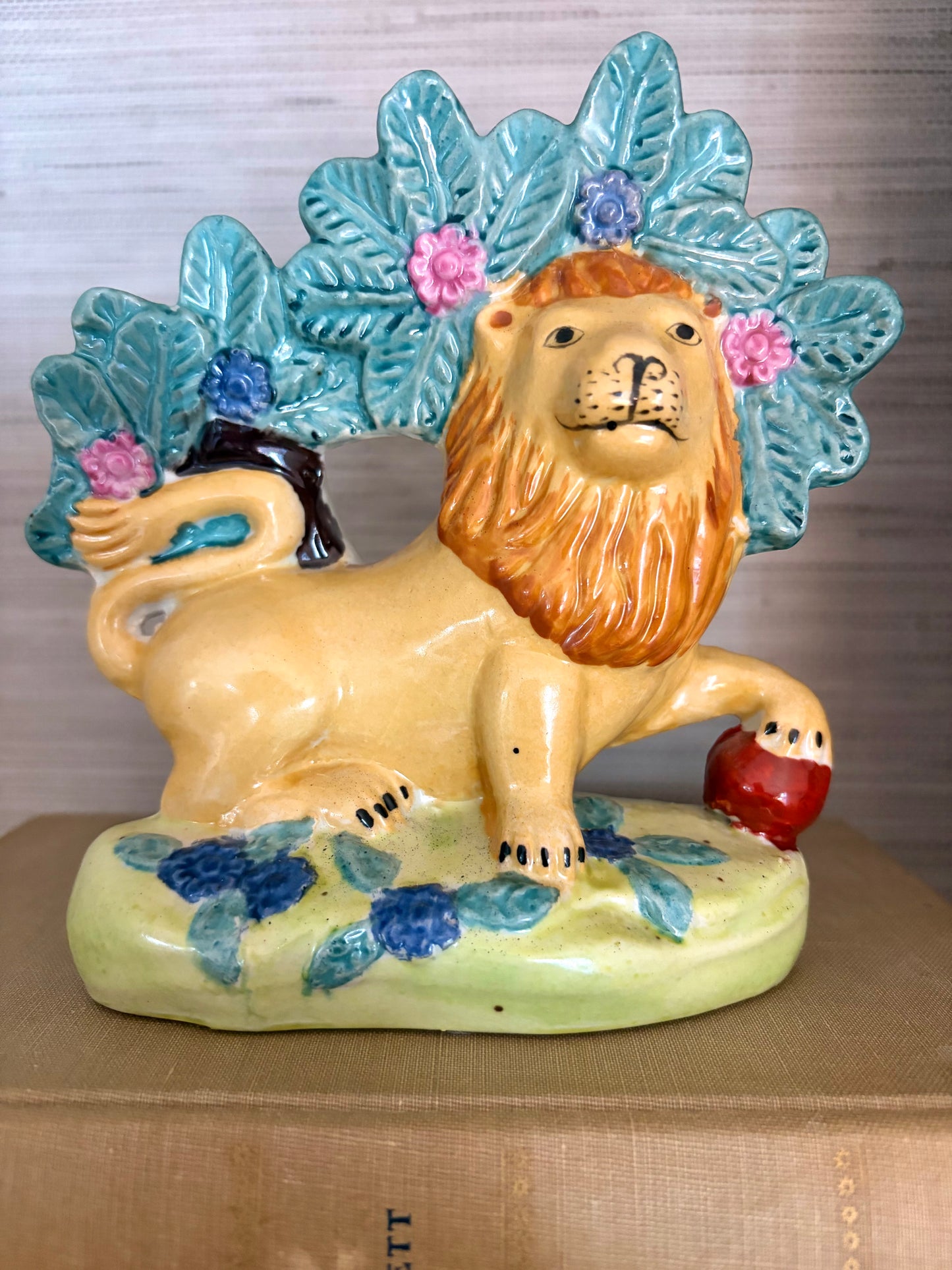 Vintage Staffordshire Style Lion