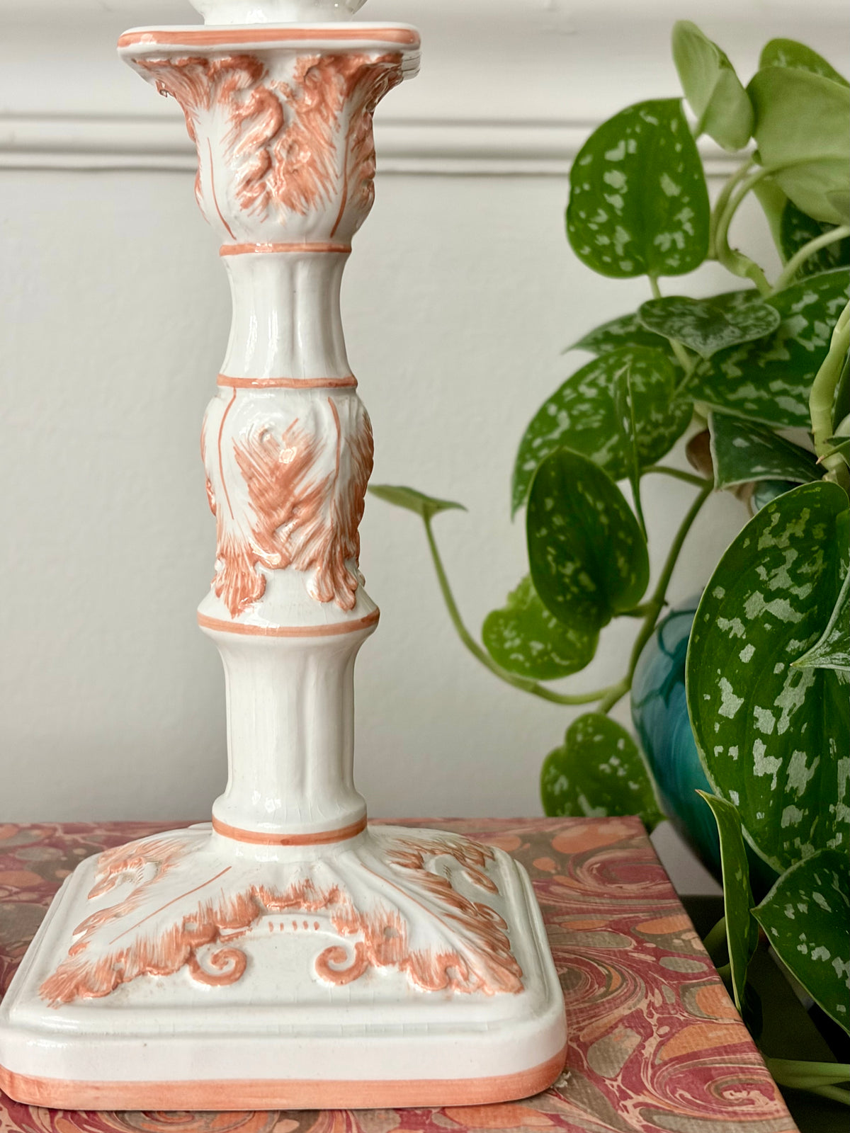 Vintage Italian Porcelain Candleholders