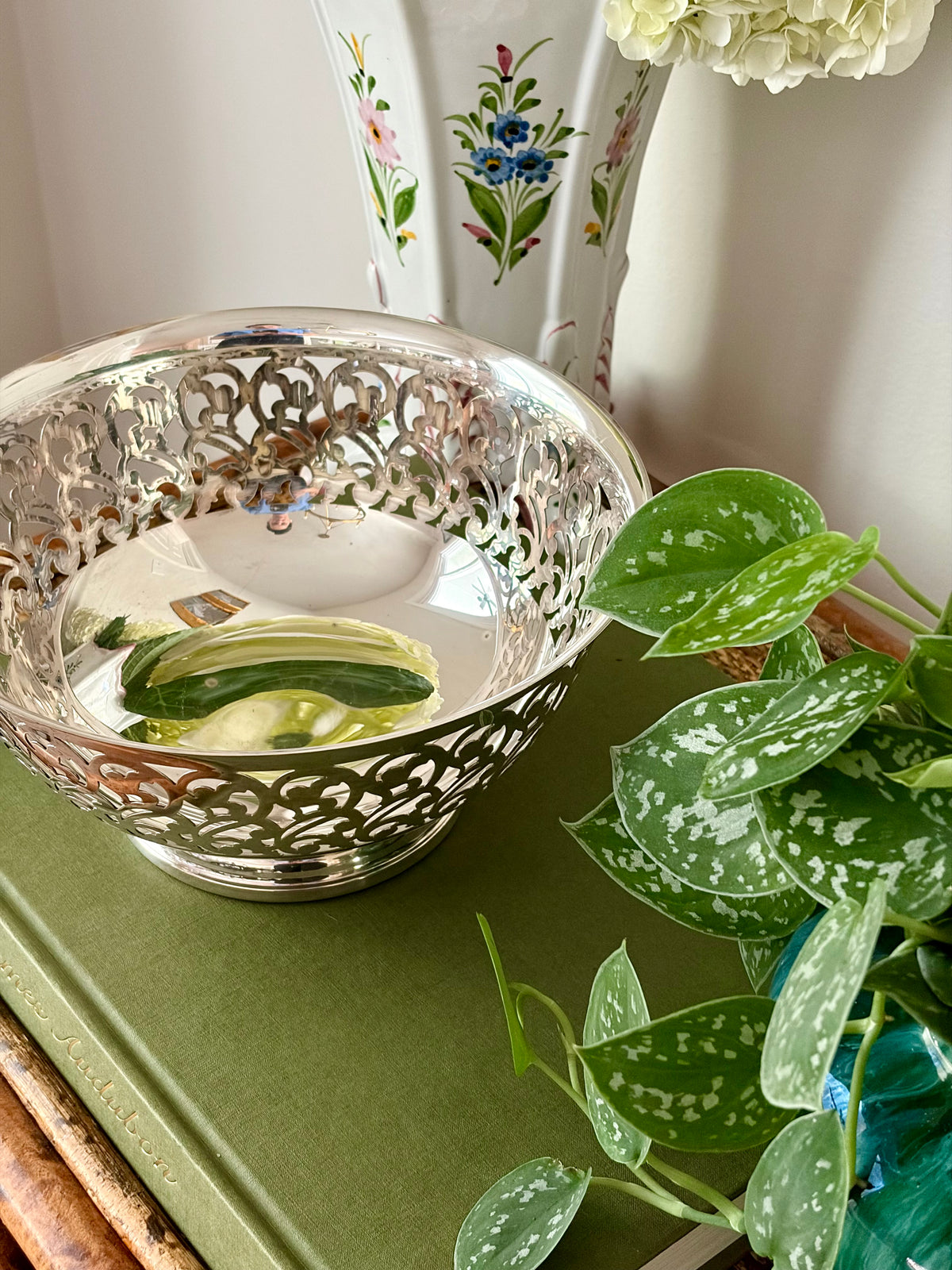 Vintage Openwork Pedestal Bowl