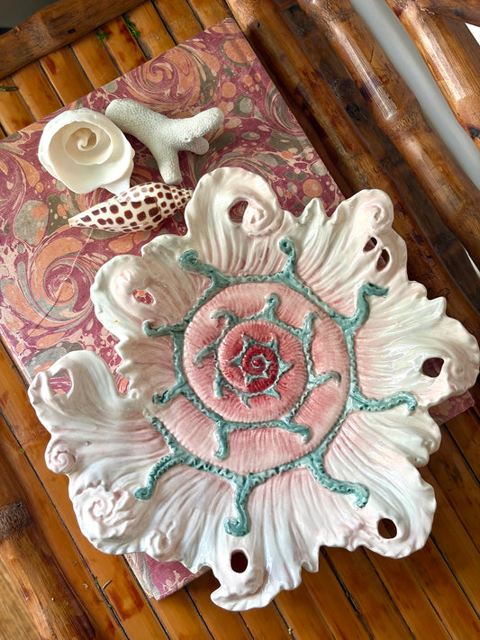 Vintage Spiral Shell Plate