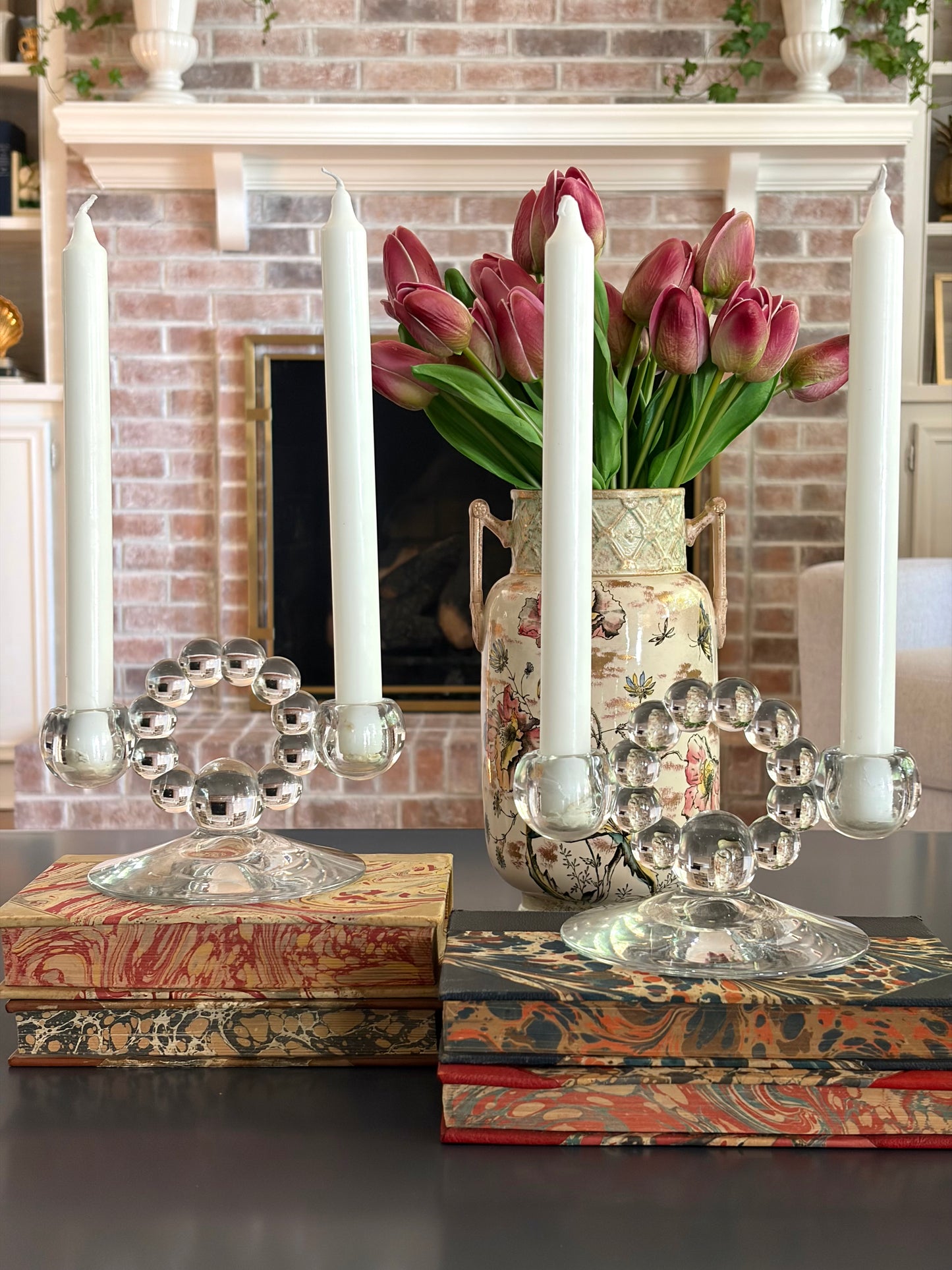 Vintage Candlewick Candle Holders