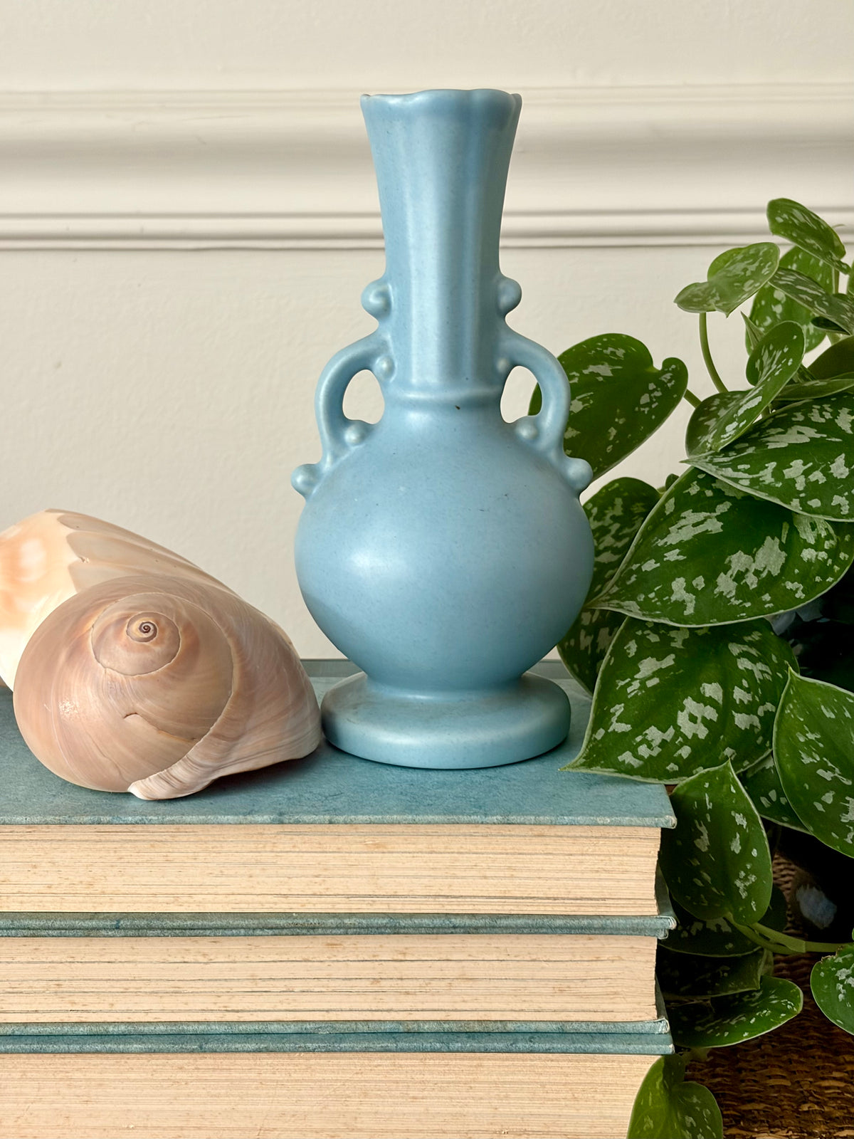 Vintage MCM Blue Vase