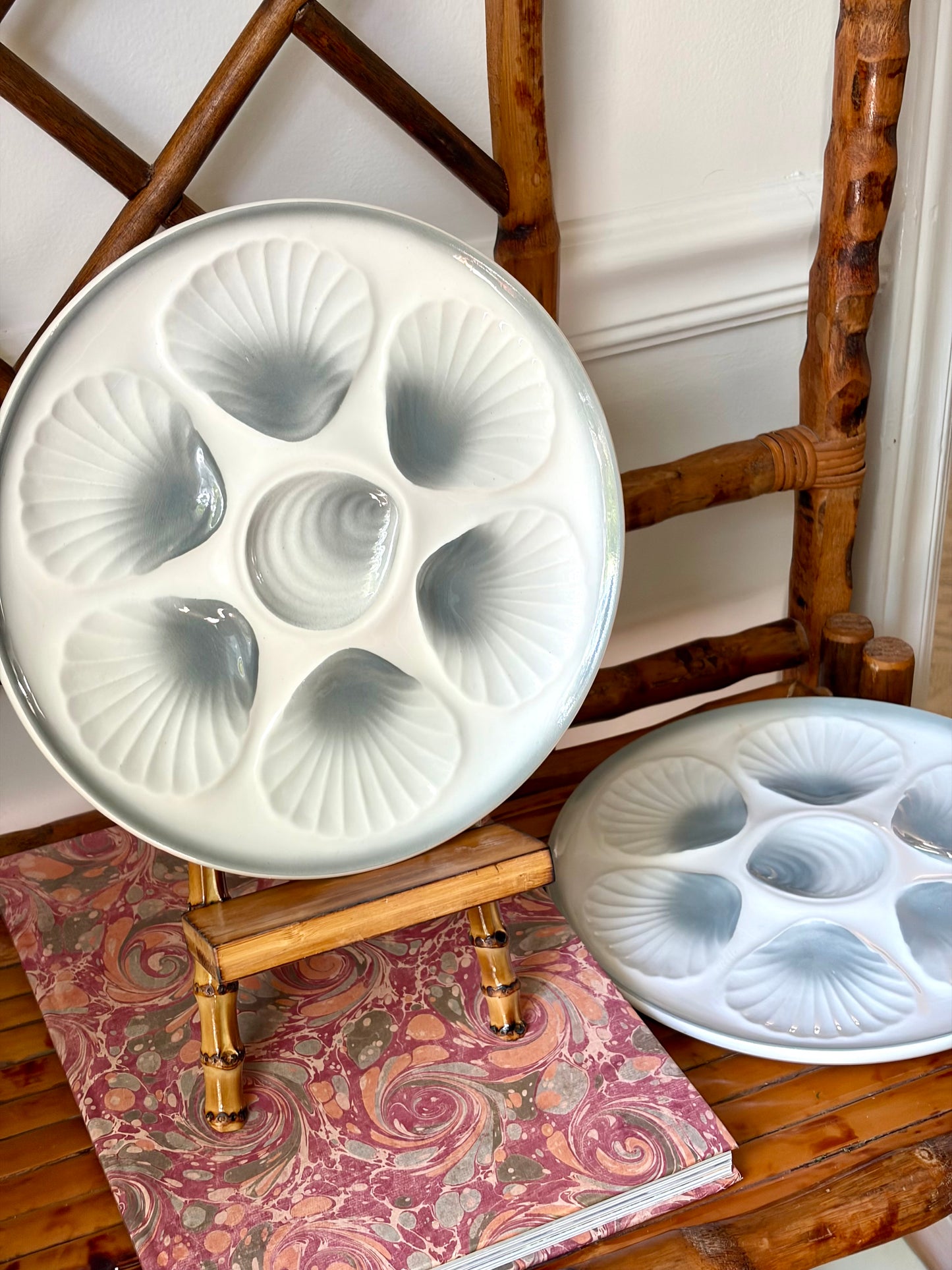 Vintage French Oyster Plate
