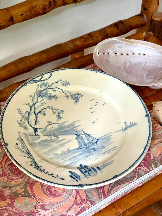 Antique French Marine Plate