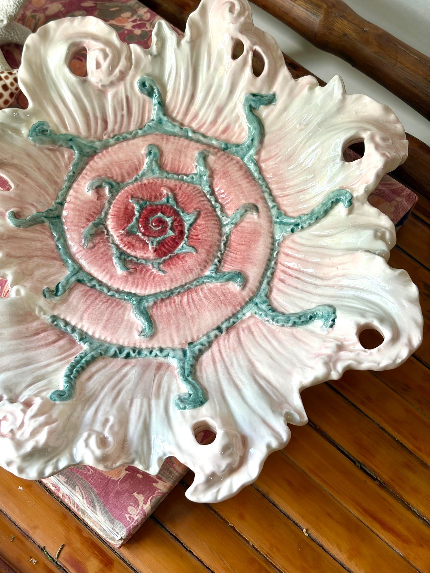 Vintage Spiral Shell Plate