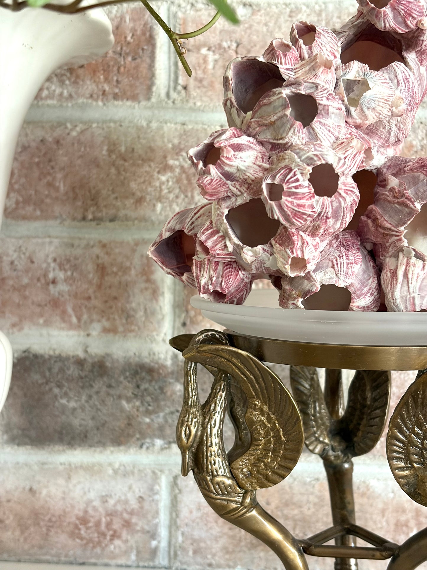 Vintage Brass Swan Stand