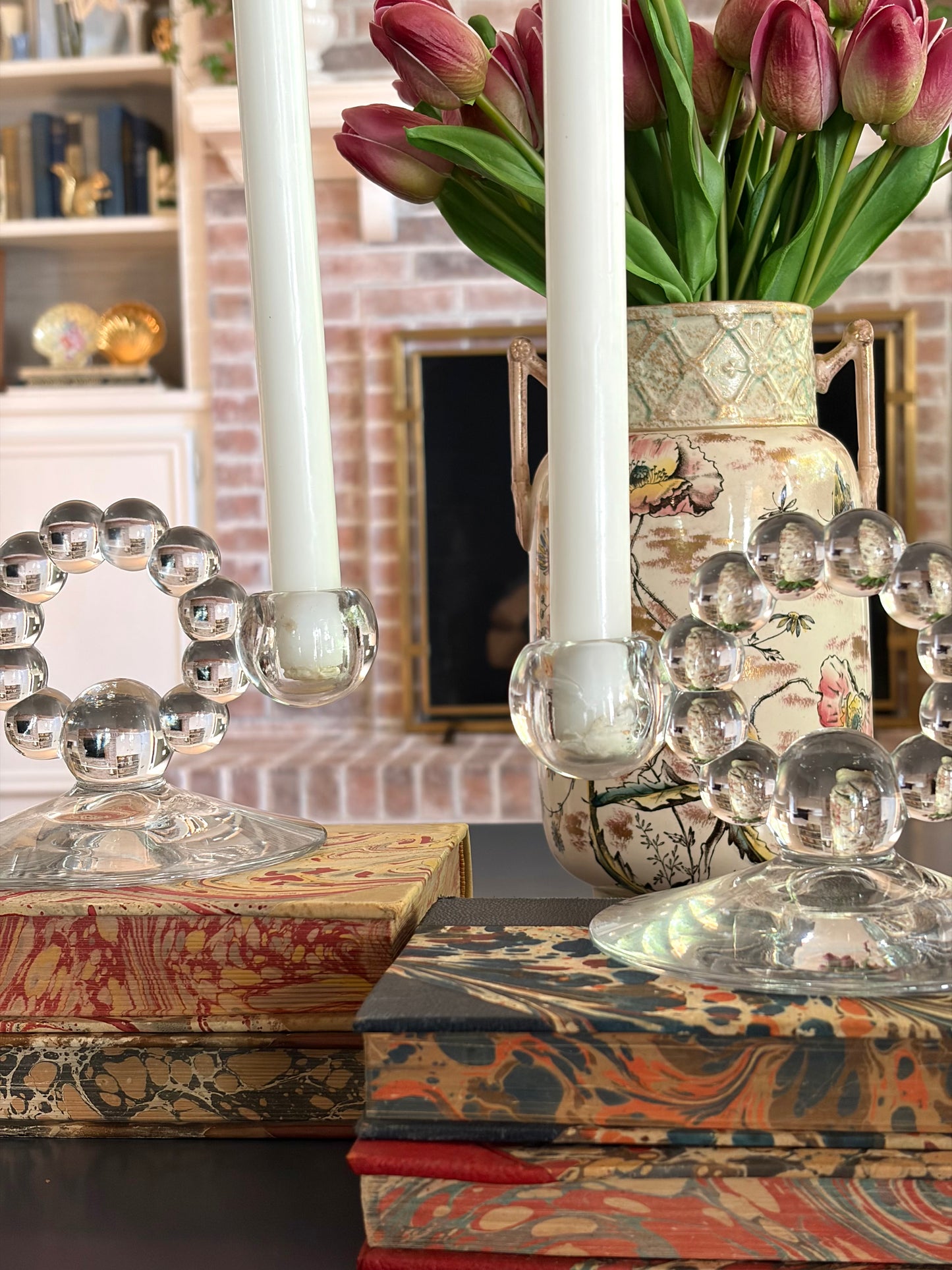 Vintage Candlewick Candle Holders