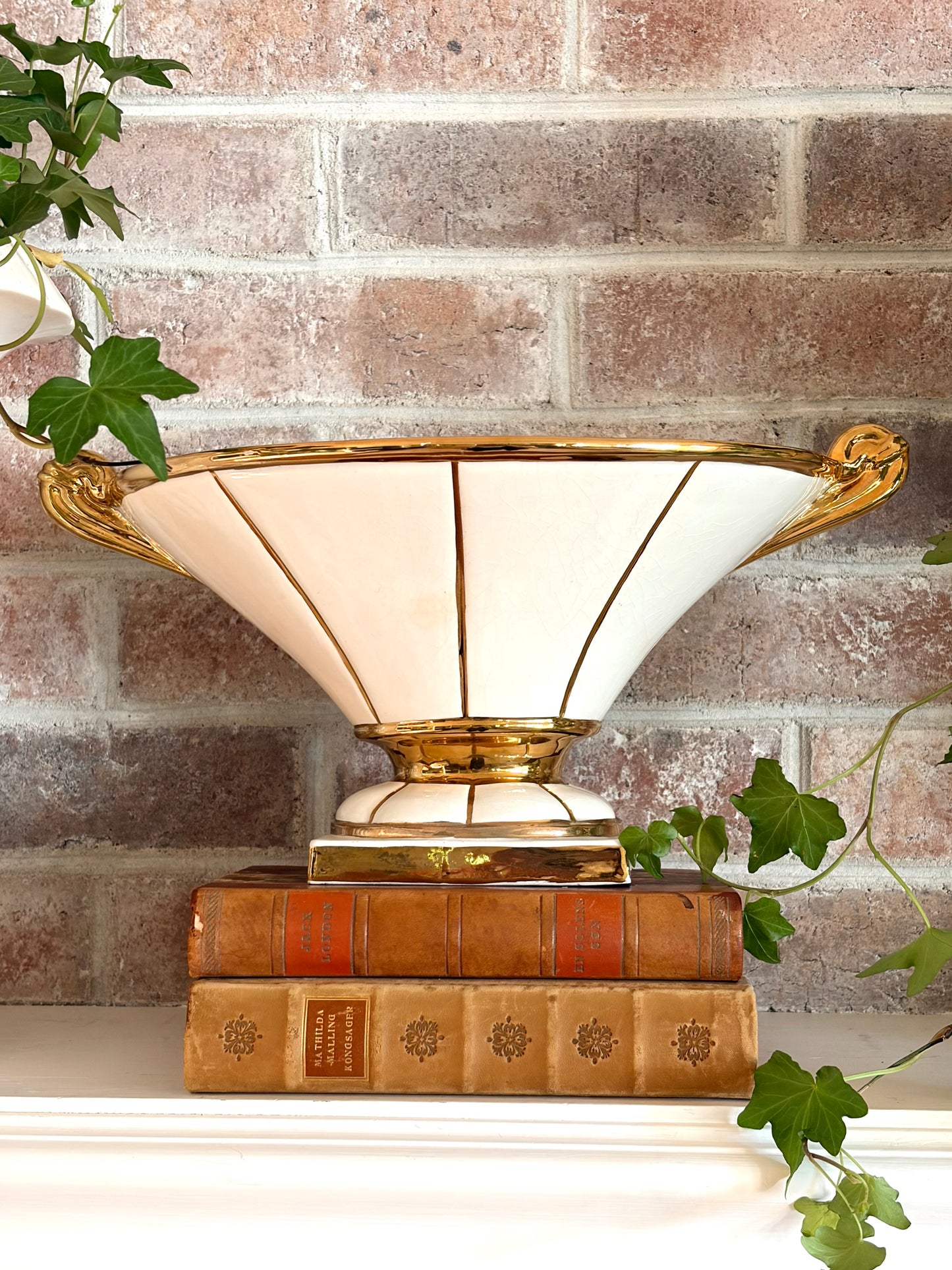 Vintage Italian Pedestal Bowl