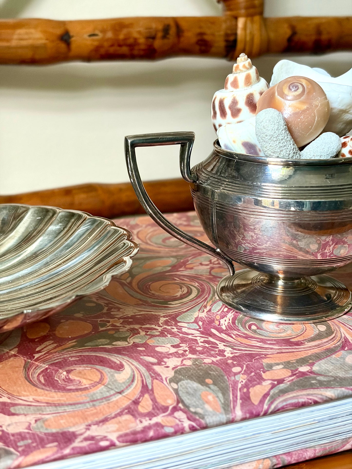 Antique Art Deco Silver Plate Vessel